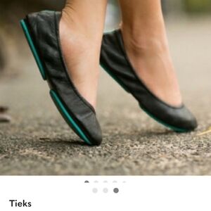 Matt Black Tieks Soft Leather Size 9